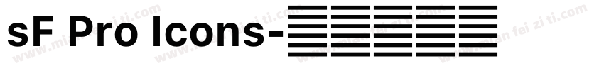 sF Pro Icons字体转换